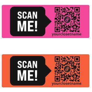 180 Multicolors Sticker Labels MATTE PAPER QR CODE